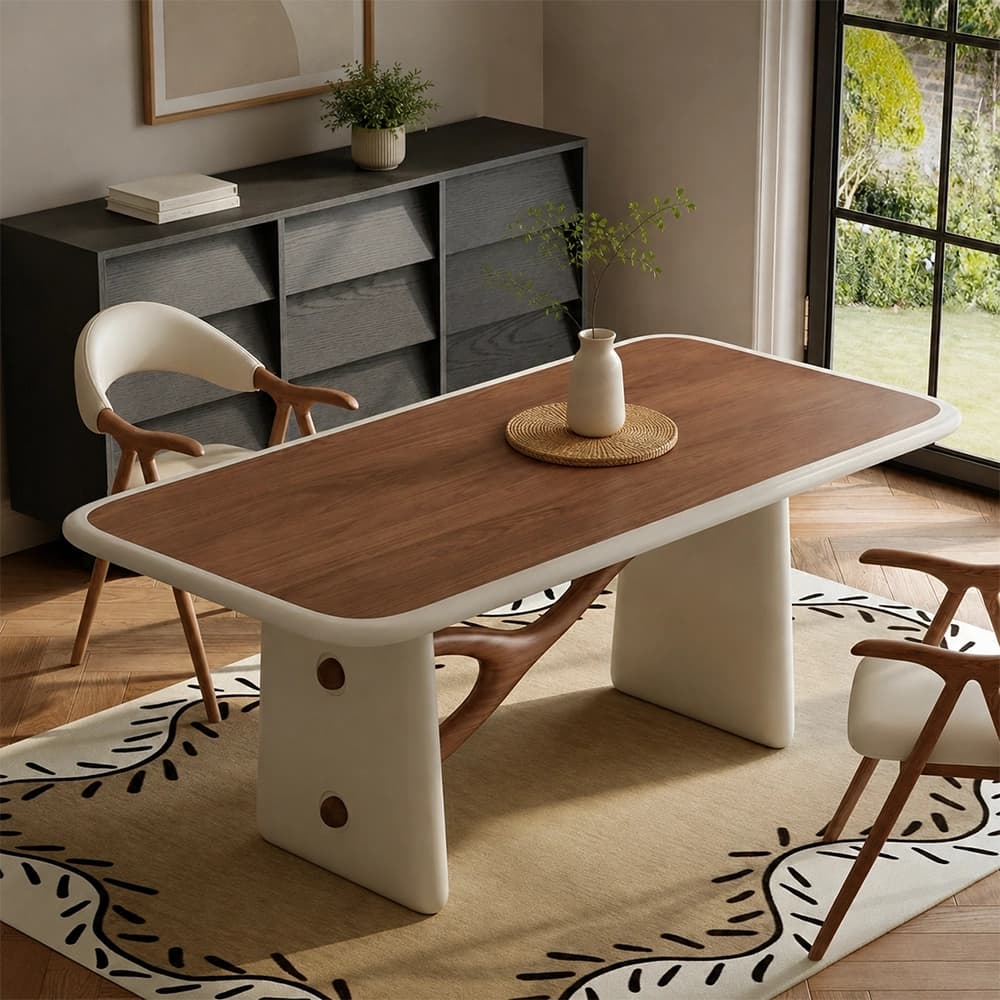Solid Wood Lacquer Dining Table lifestyle 2