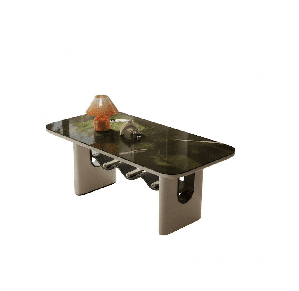 Minimalist Stone Dining Table lifestyle 1