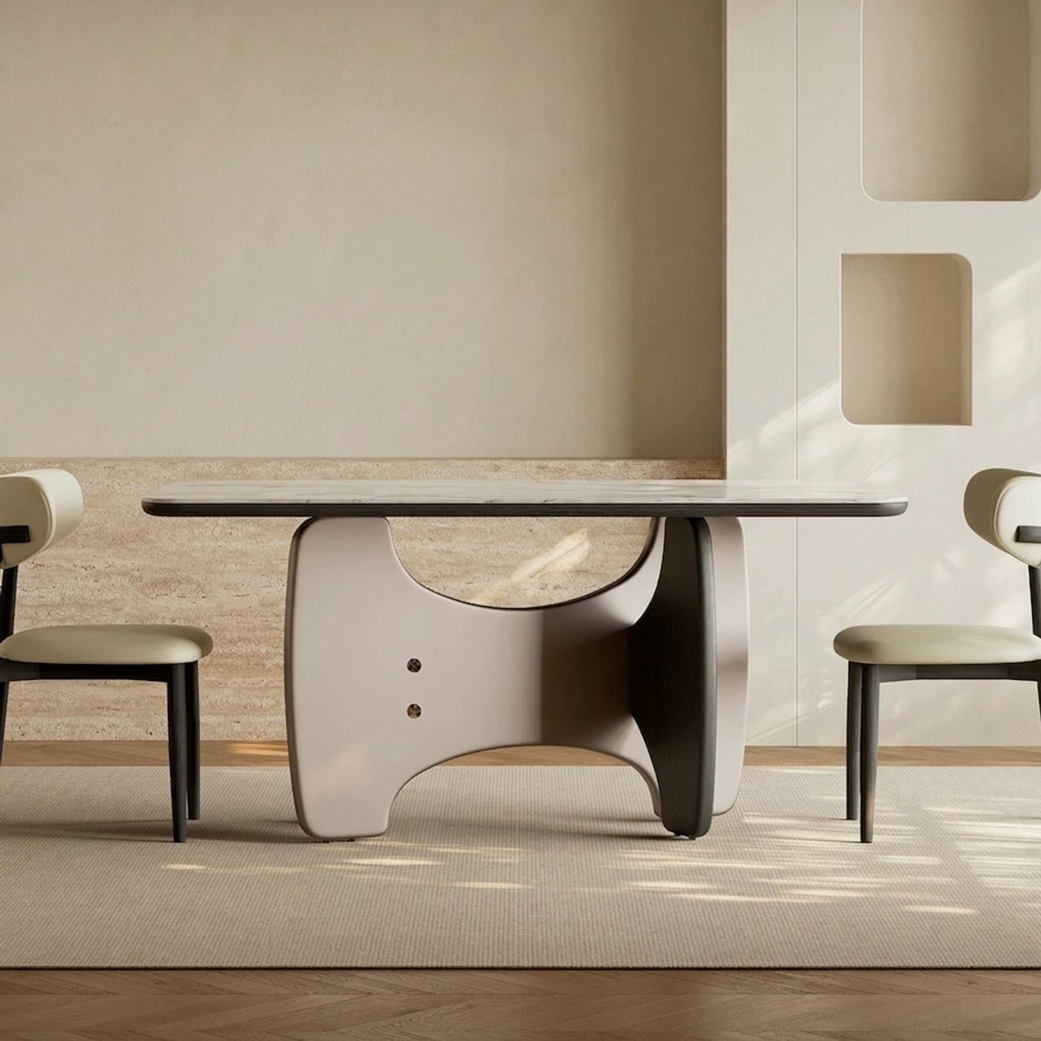 Sintered Stone Dining Table Set lifestyle 1