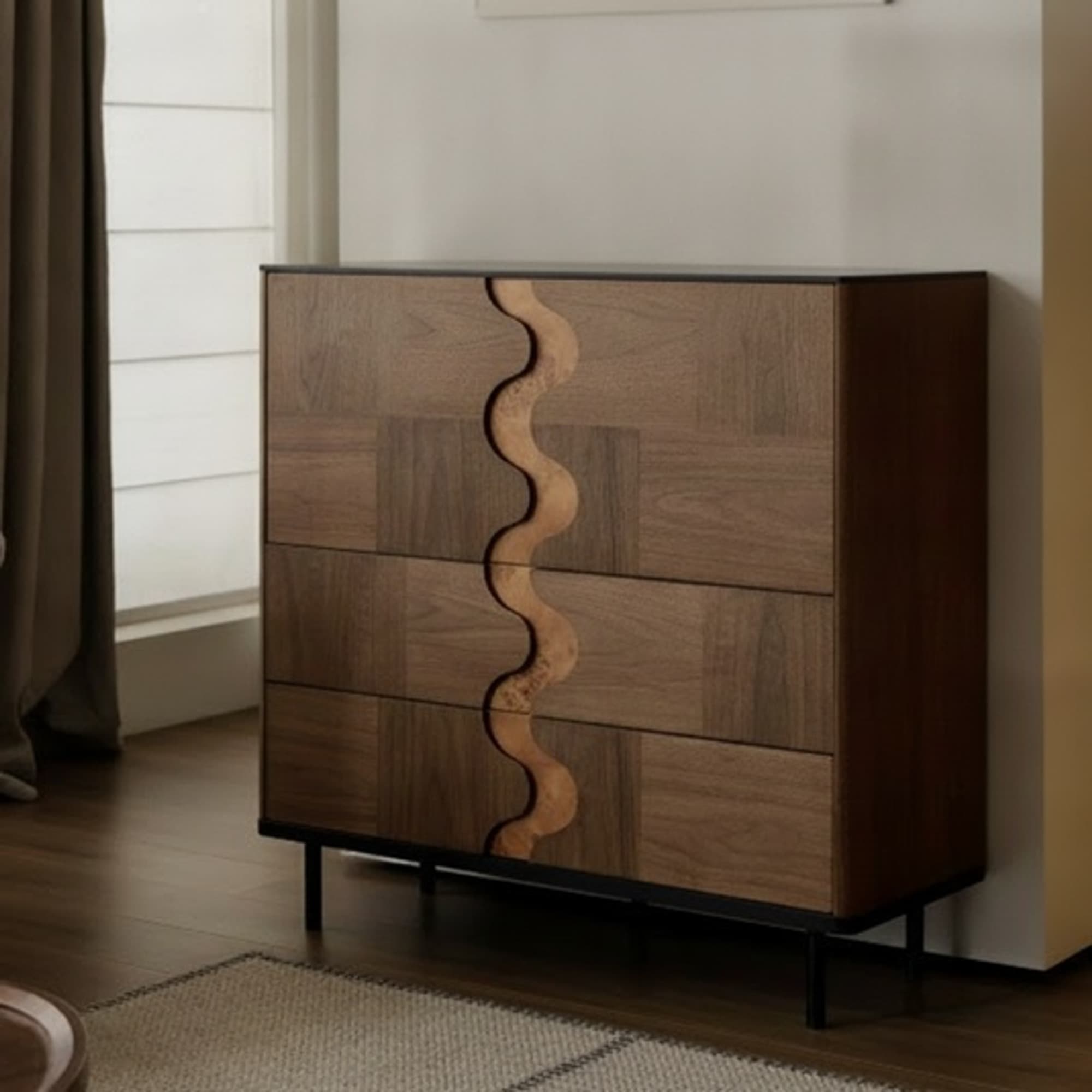 Solid Wood Marquetry Sideboard lifestyle 1