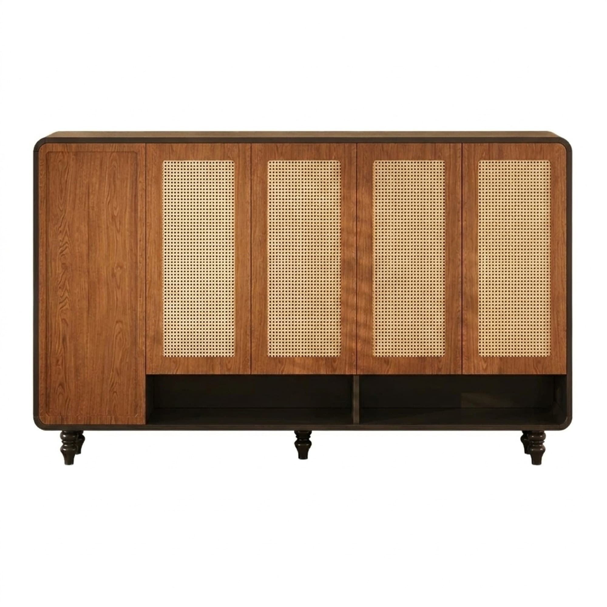 Woven Rattan Entryway Cabinet lifestyle 1