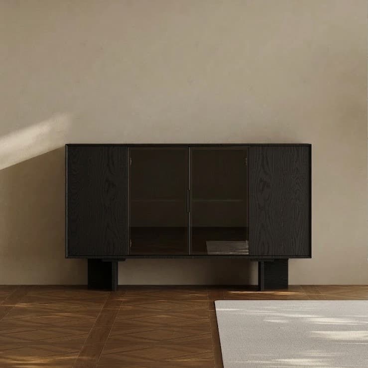 Two-Tone Retro Wood Sideboard lifestyle 1
