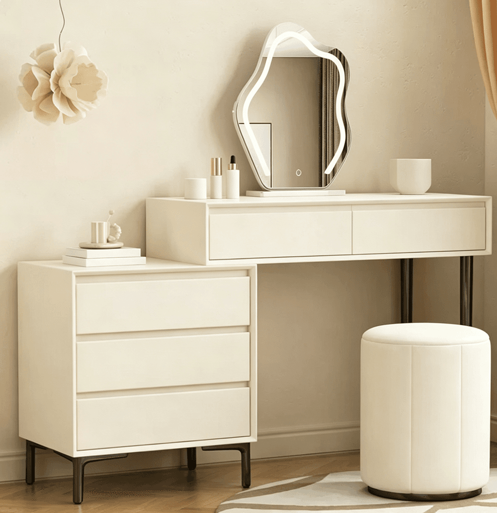 Solid Wood Corner Dressing Table lifestyle 3