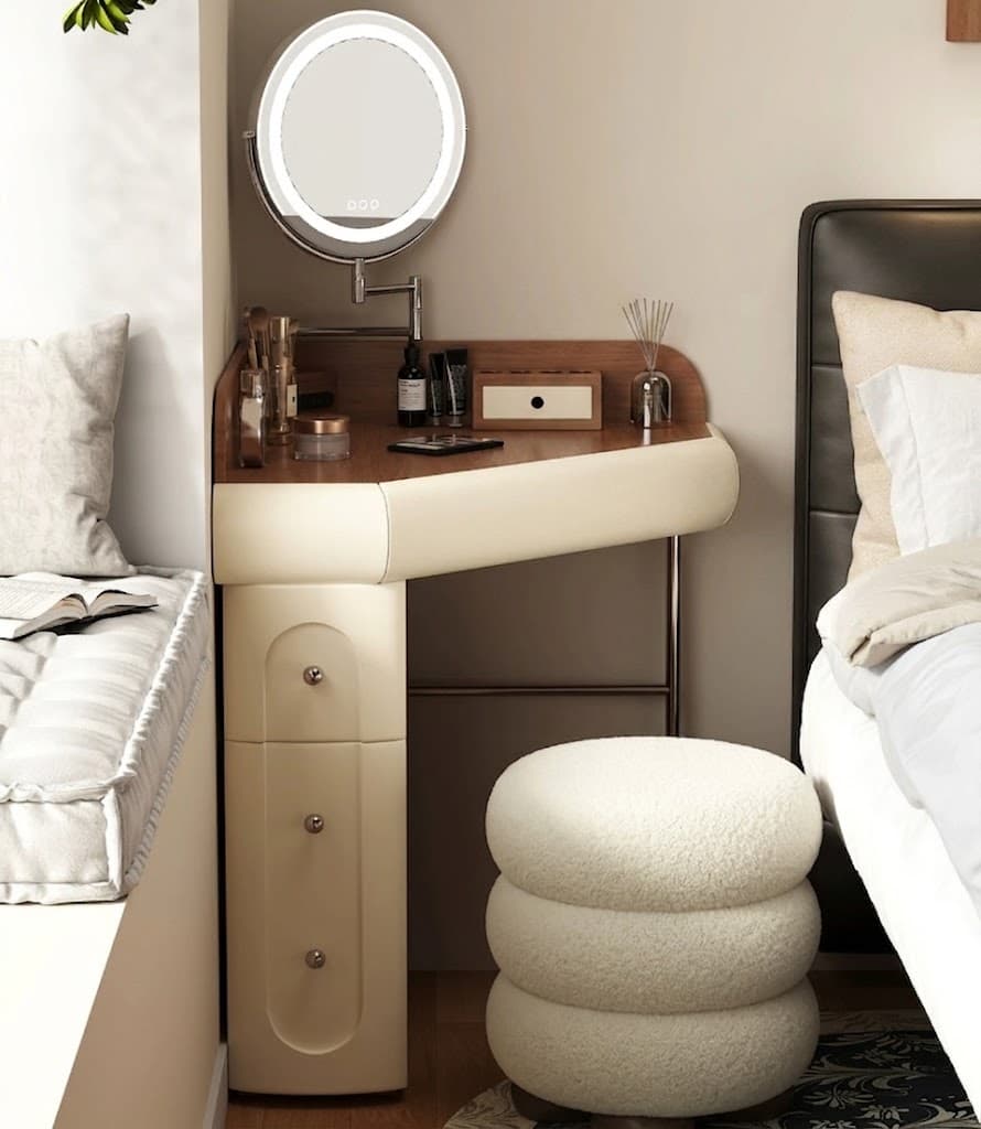 Solid Wood Swivel Vanity lifestyle 2