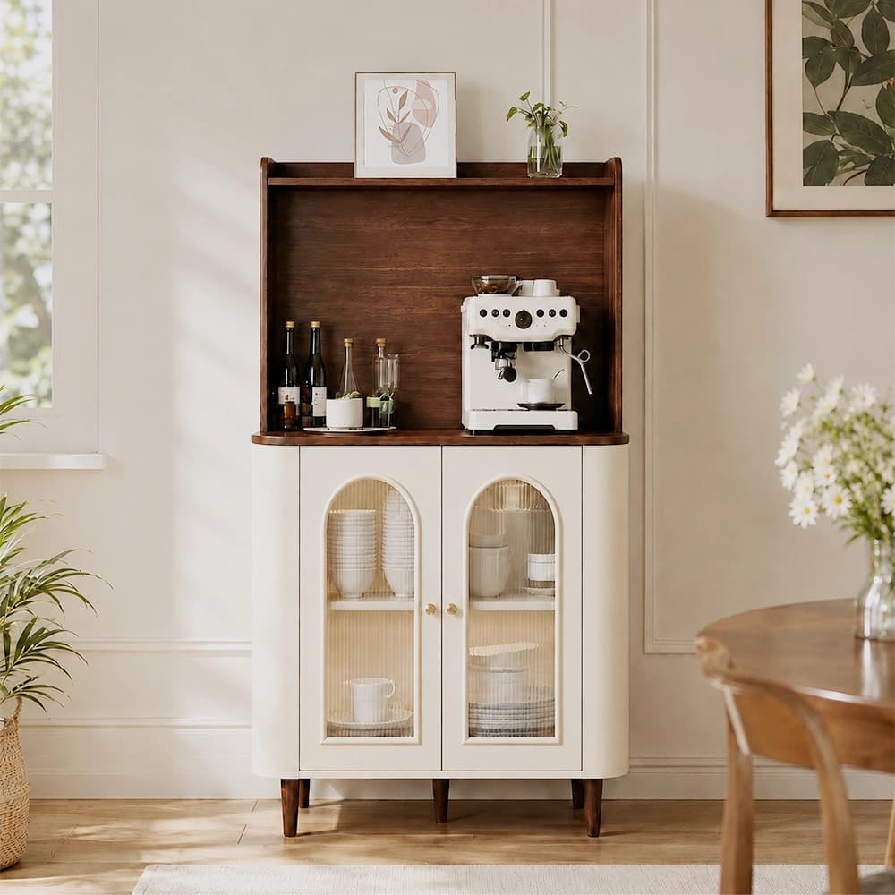 Retro Sideboard with Glass Doors lifestyle 1
