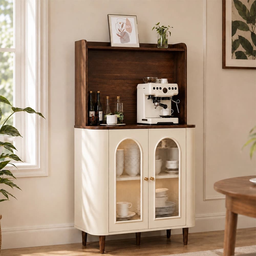 Retro Sideboard with Glass Doors lifestyle 2
