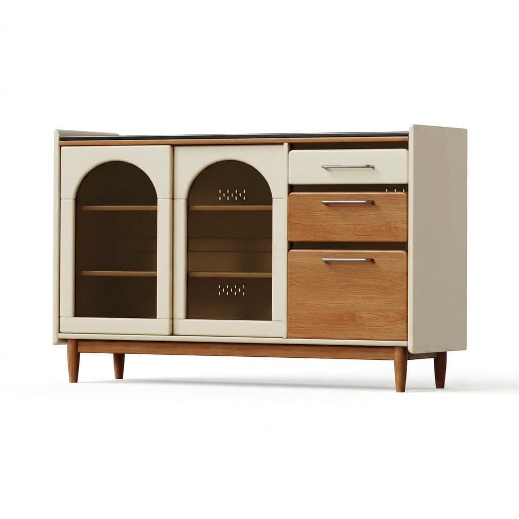 Solid Wood Storage Buffet lifestyle 1