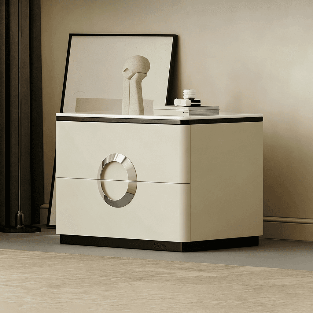 Minimalist Marble Top Nightstand lifestyle 3