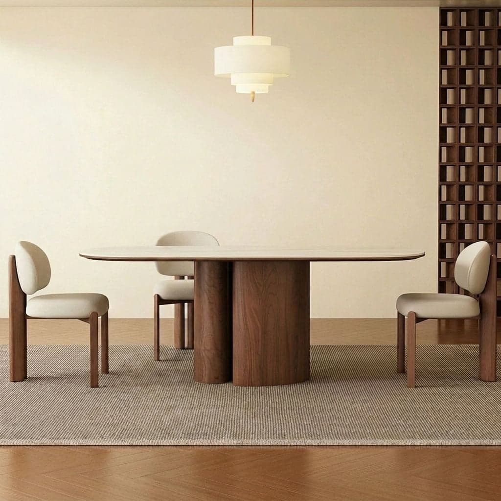 Vintage Travertine Dining Table lifestyle 3