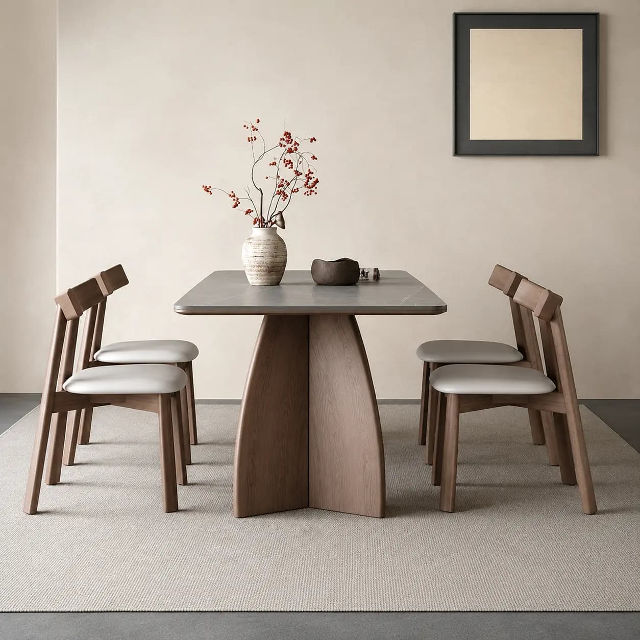Solid Wood Dining Table lifestyle 2