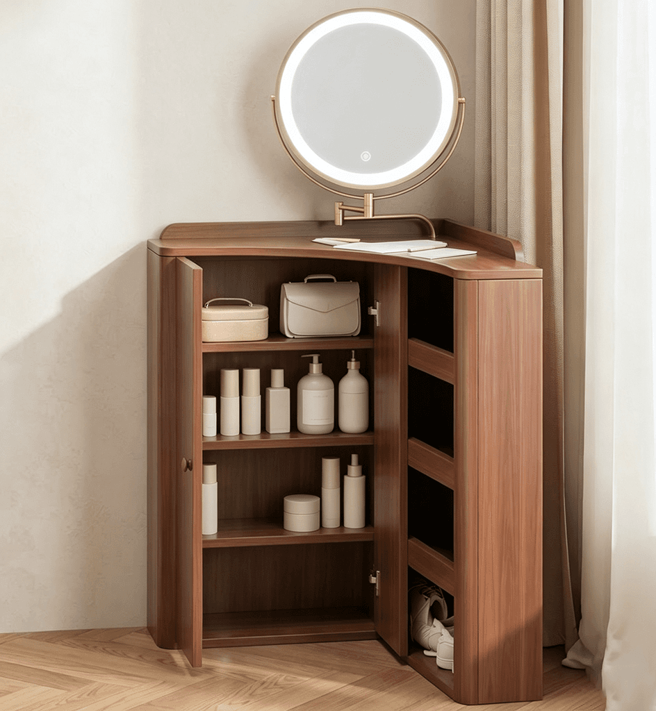 Corner Vanity with Integrated Mirror lifestyle 3