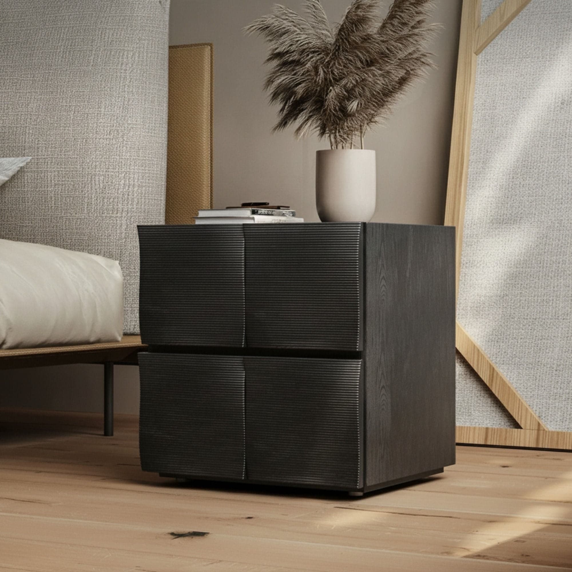 Minimalist Nightstand with Drawer lifestyle 3