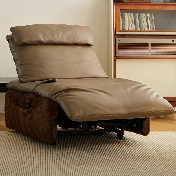 Electric Leather & Lambswool Recliner lifestyle 3