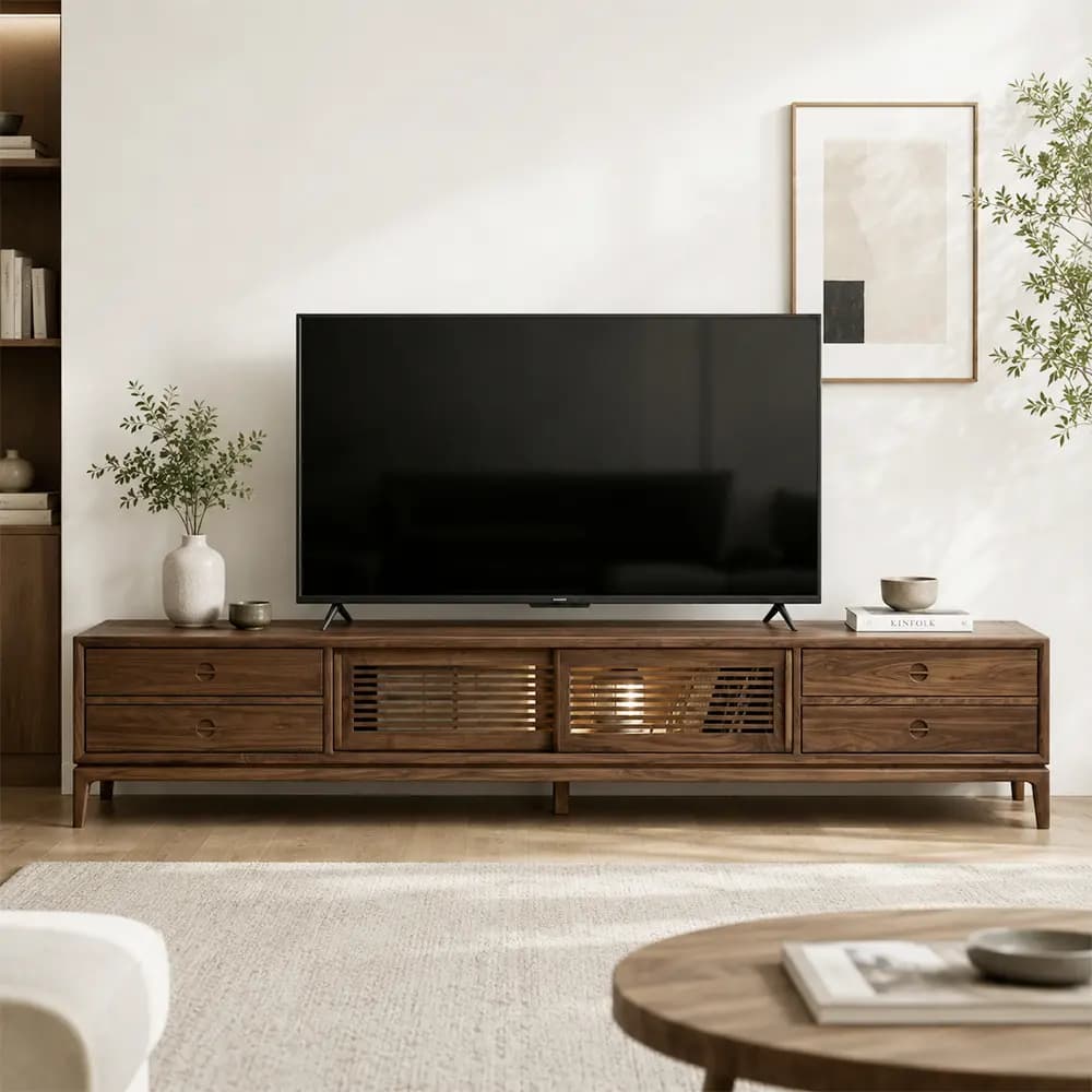 Black Walnut Media Console