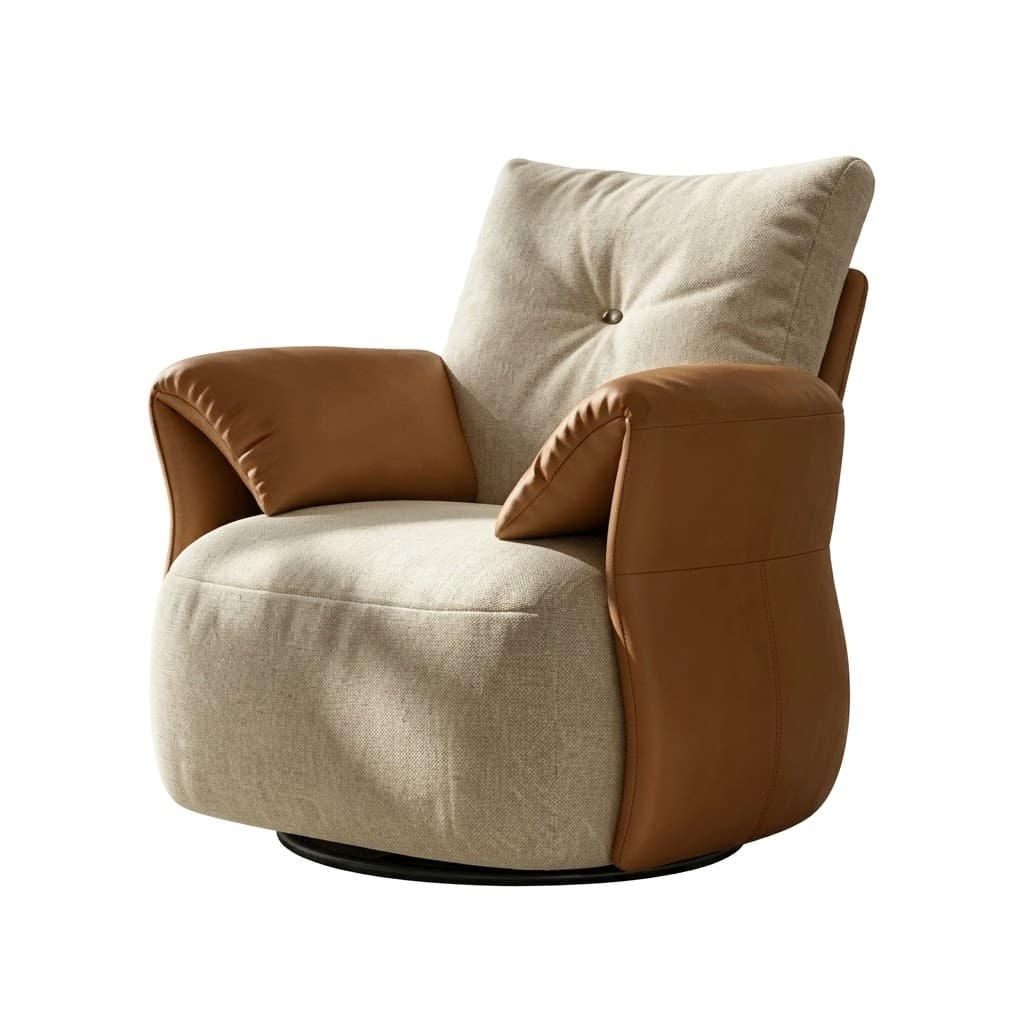 Italian Minimalist Lounge Chair lifestyle 1