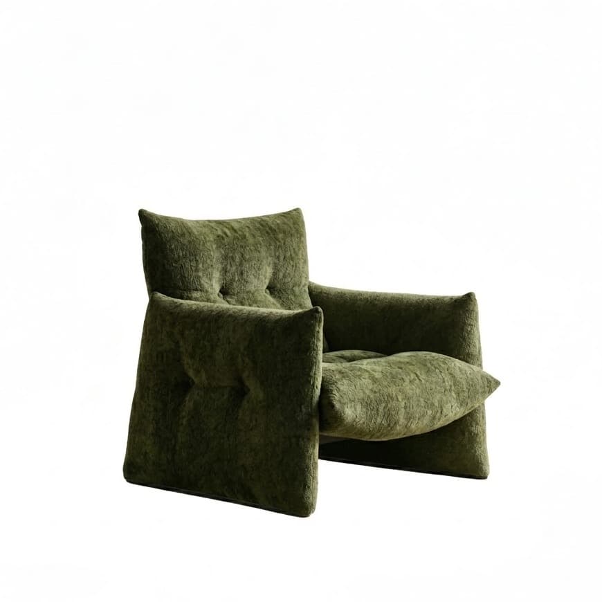 Vintage Chenille Lounge Chair lifestyle 1