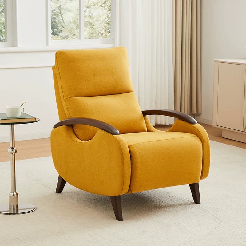 Mid-Century Solid Wood Lounge Chair lifestyle 3