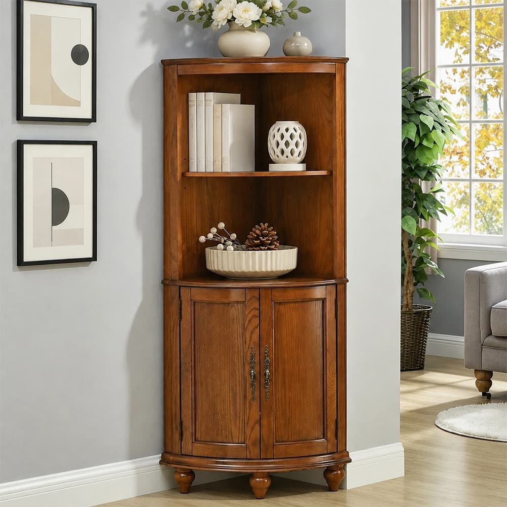 Traditional Solid Wood Corner Corner Cabinet