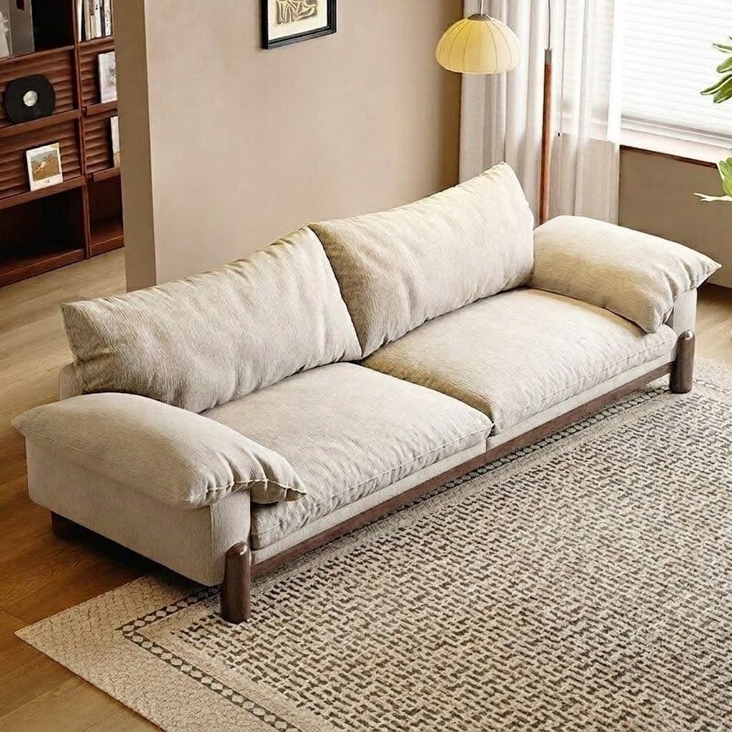 Cloud-Inspired Linen Sofa lifestyle 1