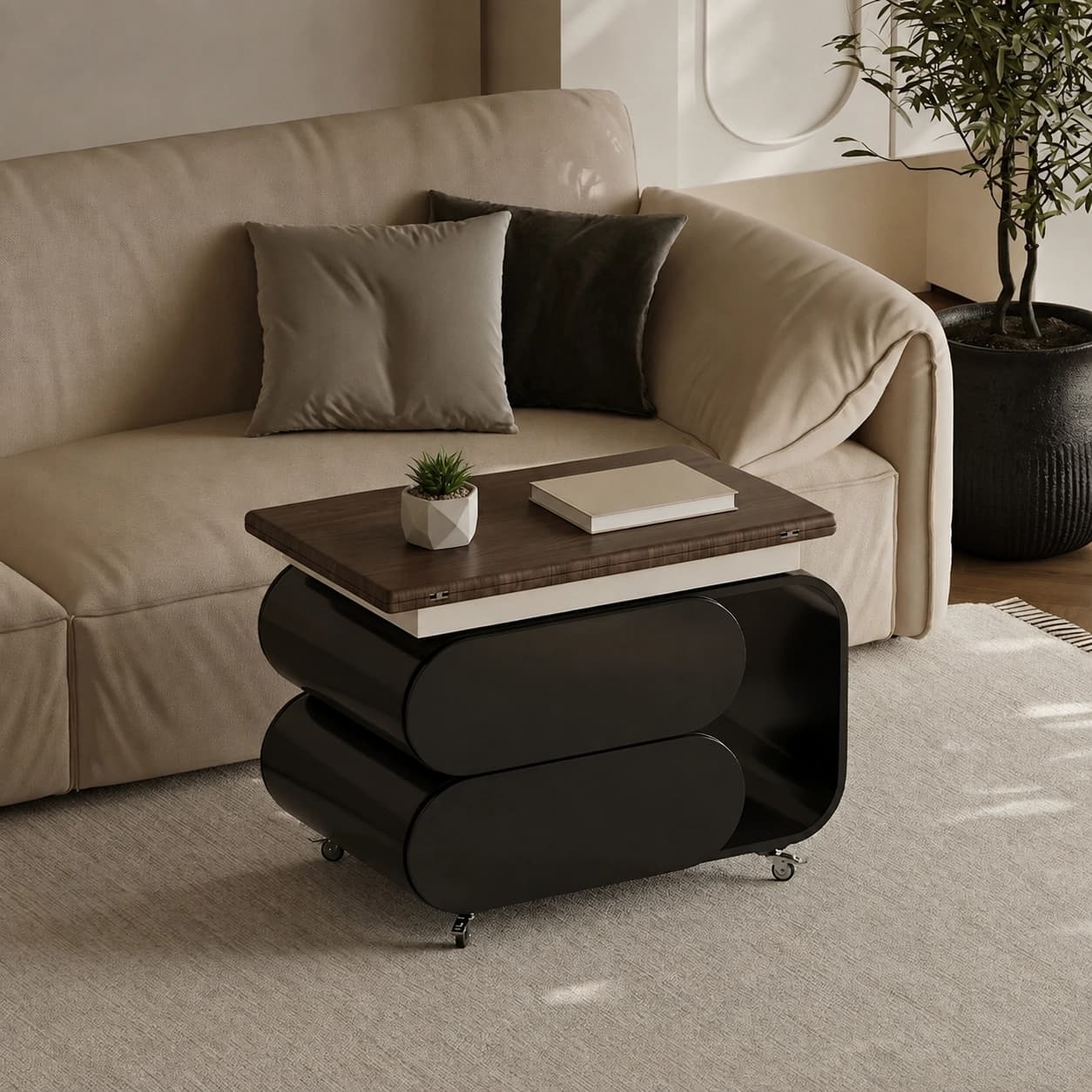 Solid Wood Lift-Top Coffee Table lifestyle 3