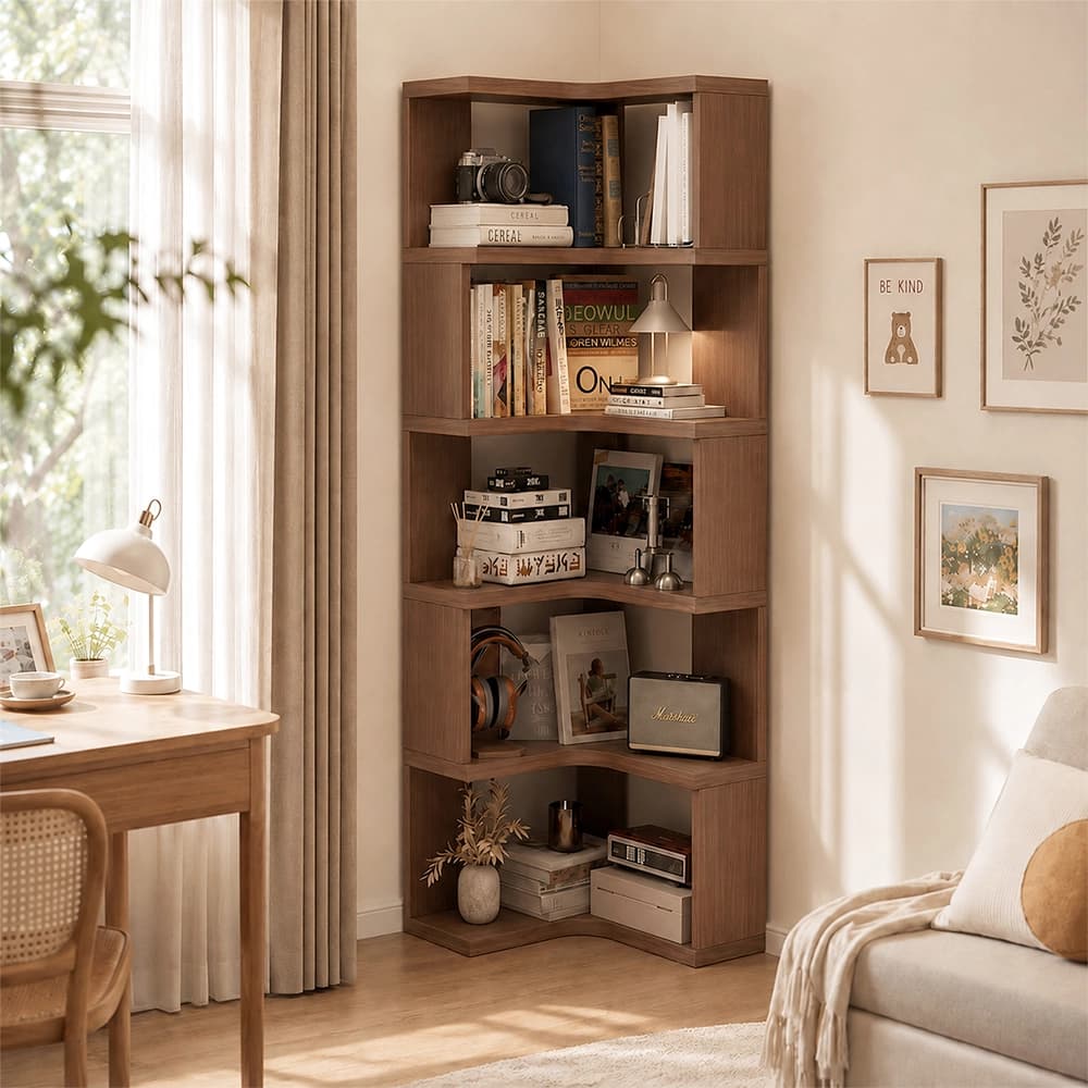 Modern Solid Wood Corner Corner Cabinet