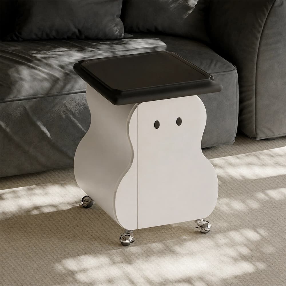 Sintered Stone Mobile Tea Table lifestyle 1