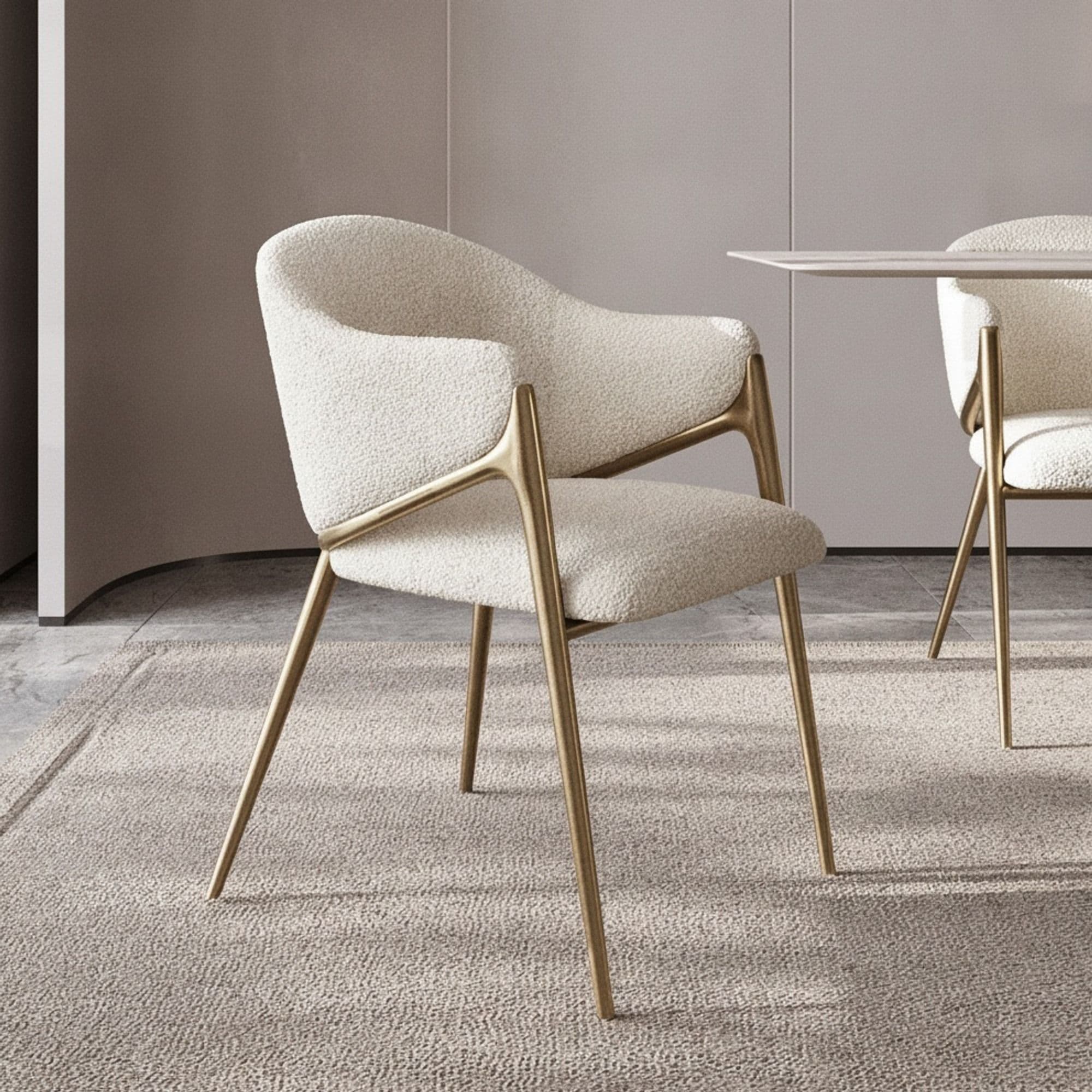 Lambswool Dining Armchair lifestyle 1