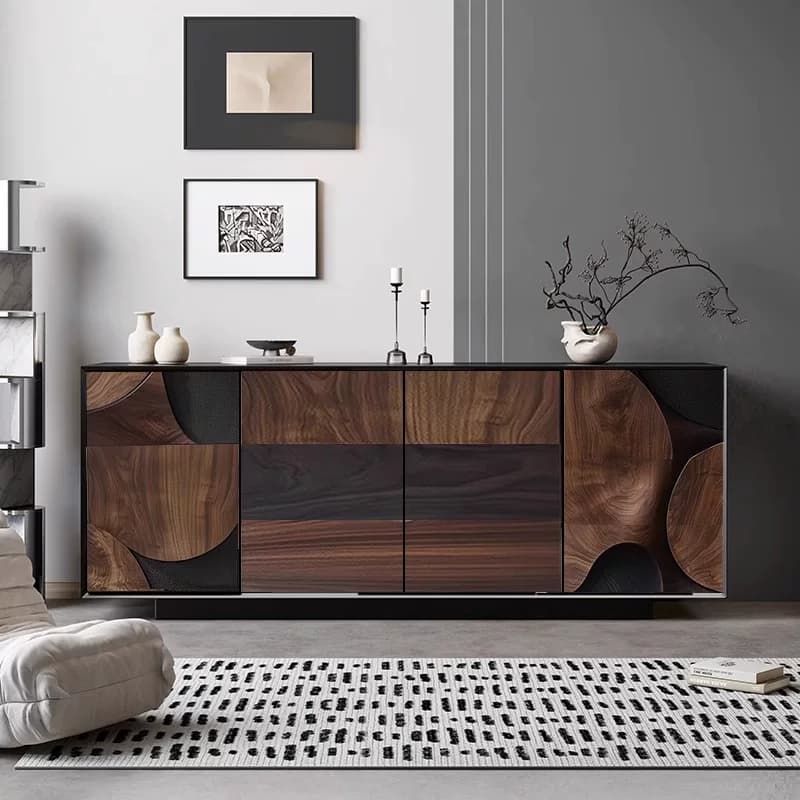 Geometric Wabi-Sabi Storage Cabinet lifestyle 3