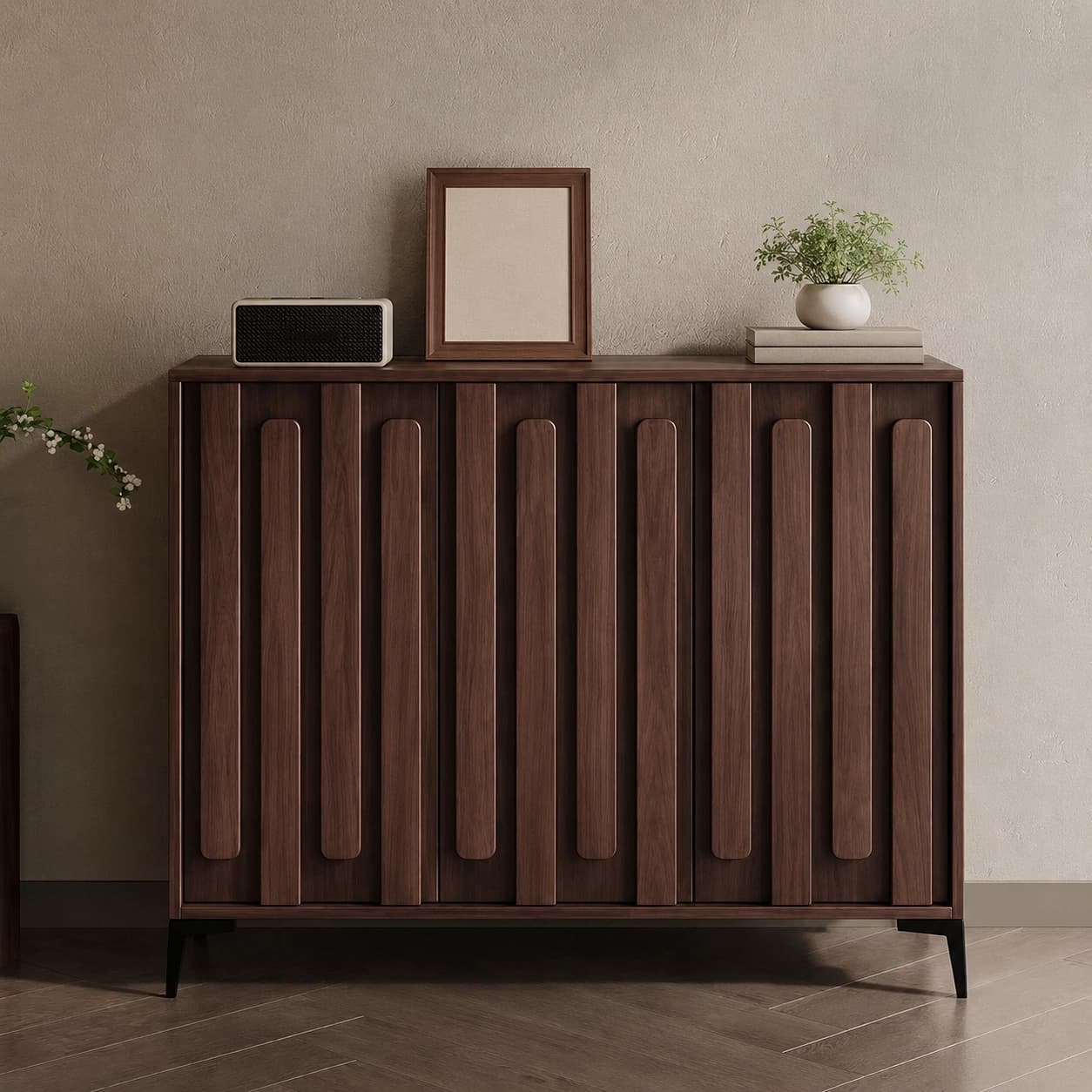 Solid Wood Wave Sideboard