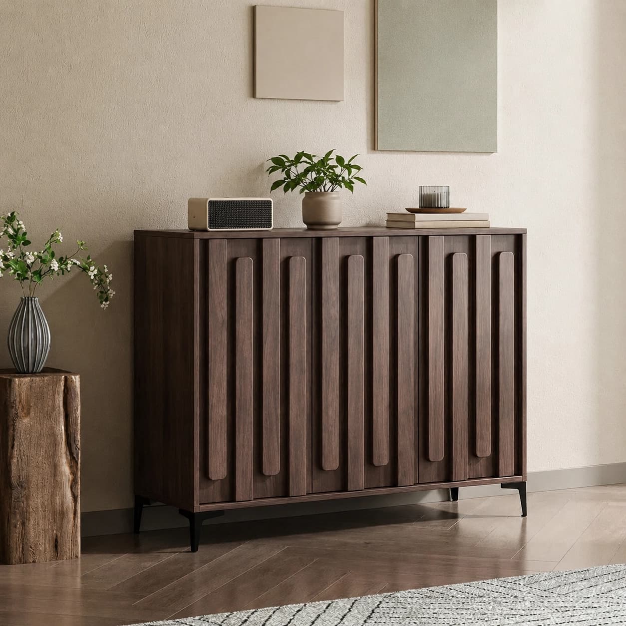 Solid Wood Wave Sideboard lifestyle 3