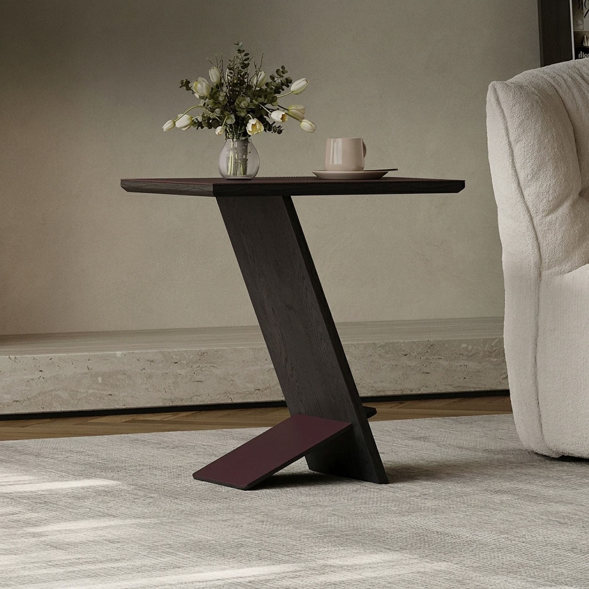 Saddle Leather Coffee Table lifestyle 3