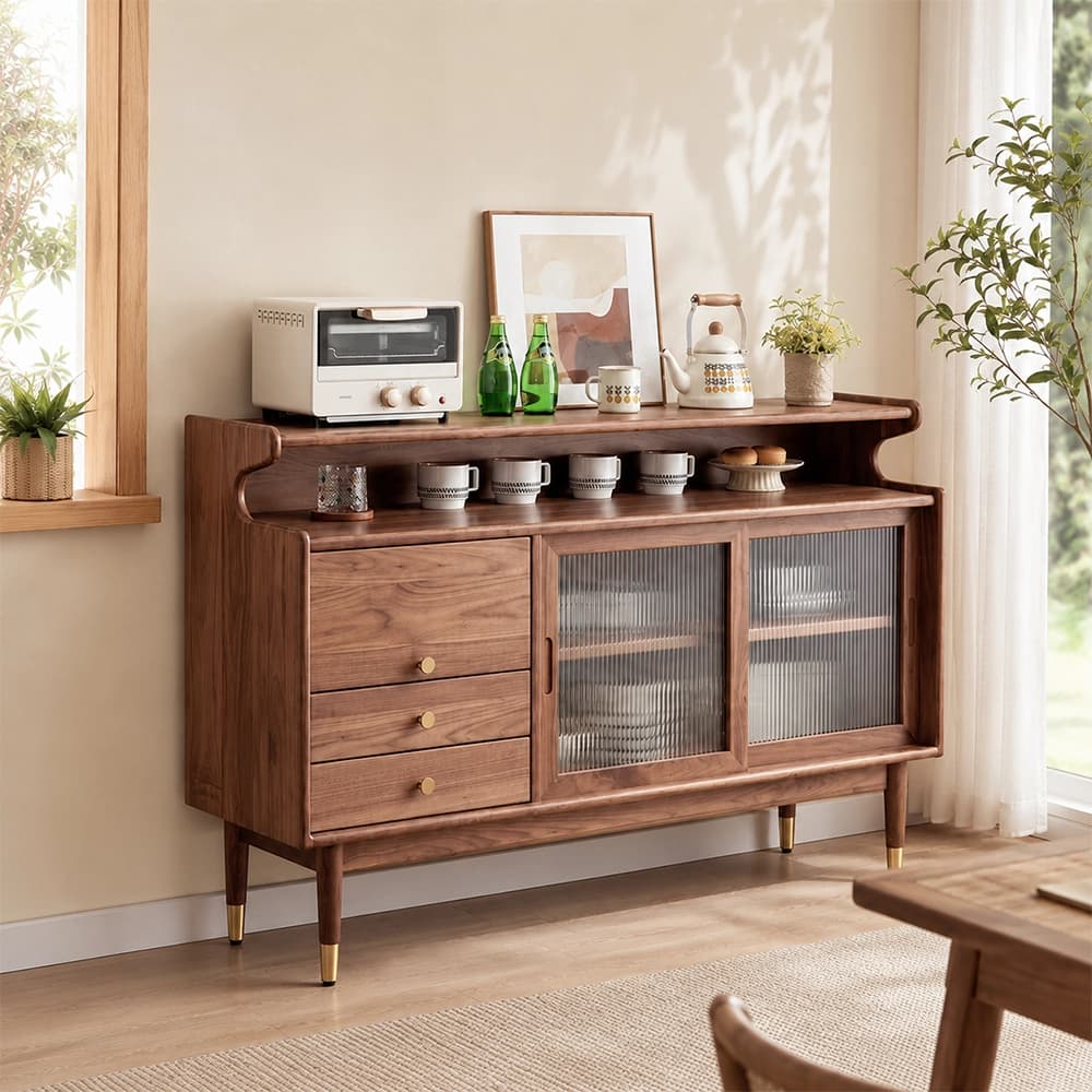 Solid Wood Changhong Glass Sideboard lifestyle 2