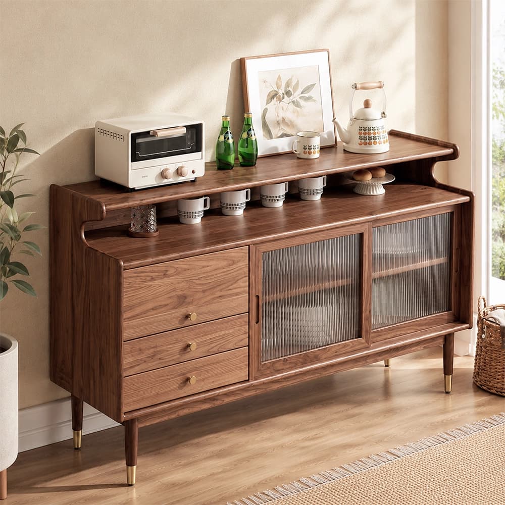 Solid Wood Changhong Glass Sideboard lifestyle 3