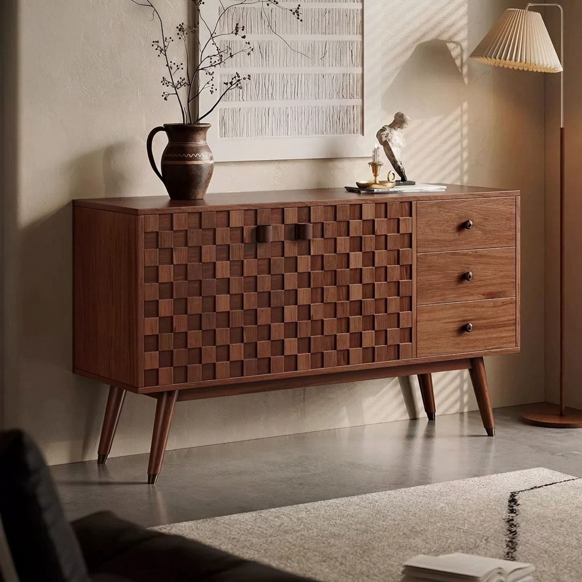 Solid Wood Wabi-sabi Sideboard lifestyle 3