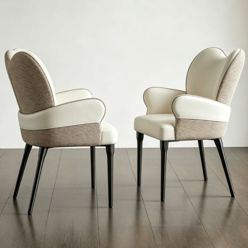 Organic Modern PU Upholstered Dining Chair