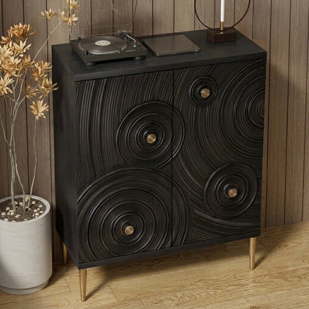 Carved Solid Wood Console lifestyle 3