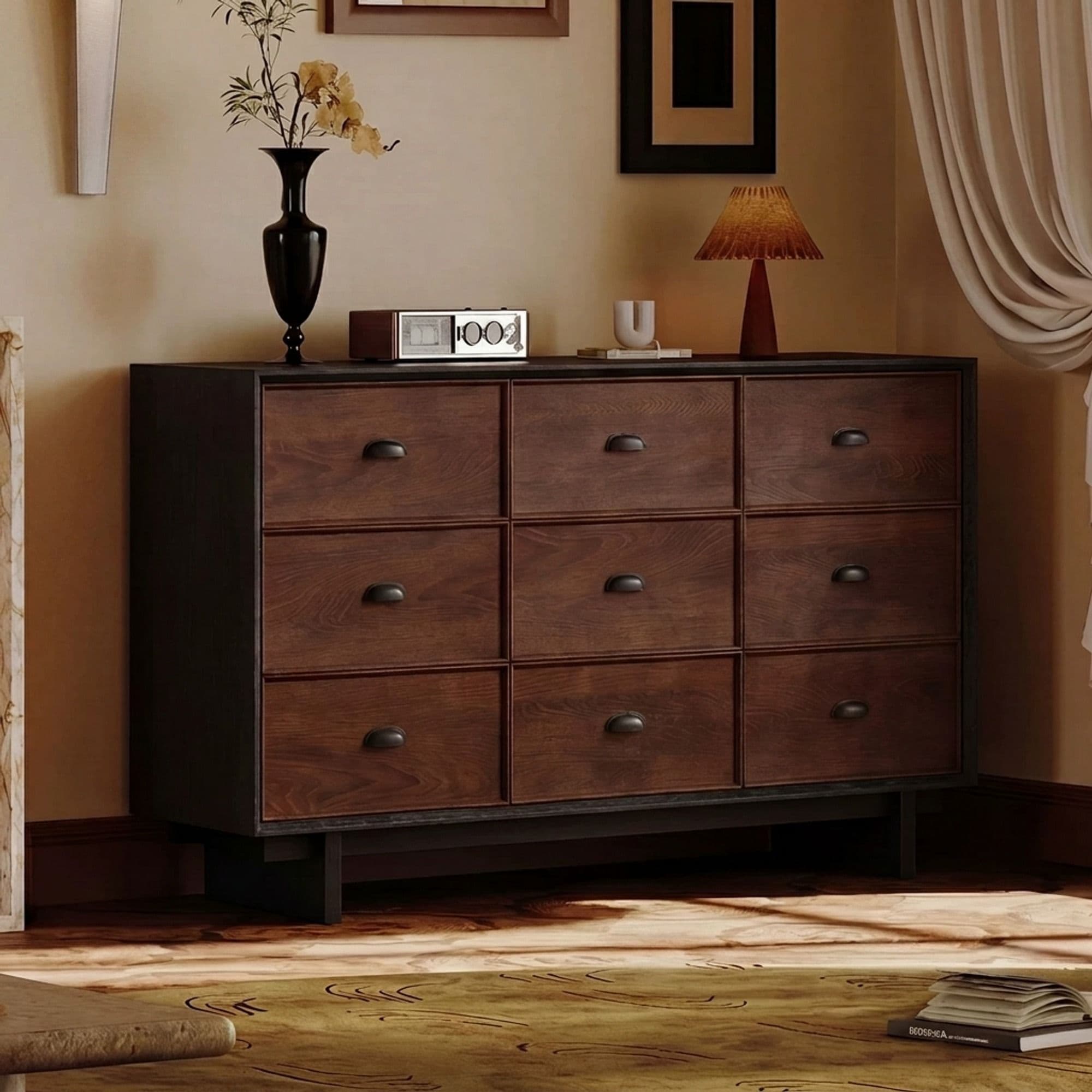 47.2" Modern Engineered Wood Sideboard with Storage
