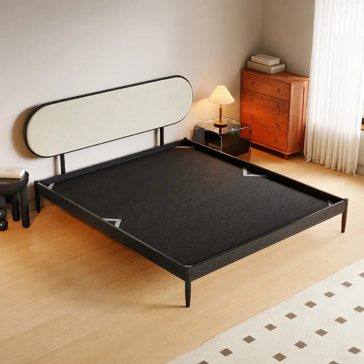 Ash & Linen Upholstered Bed lifestyle 1