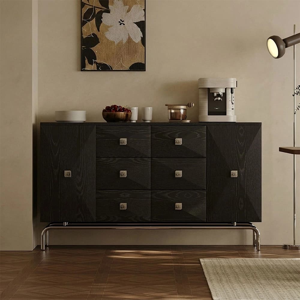 55.1" Contemporary Plywood Sideboard with Storage