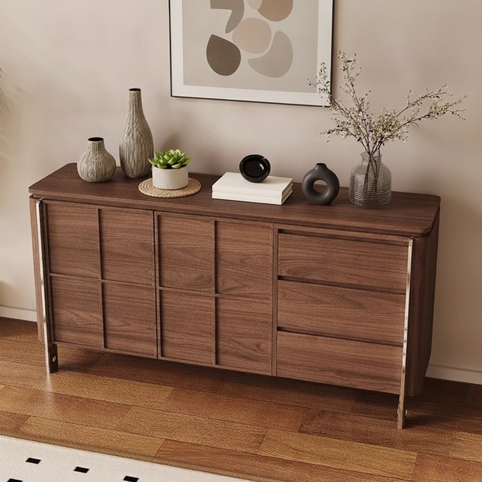 Solid Wood Mid-Century Sideboard lifestyle 3