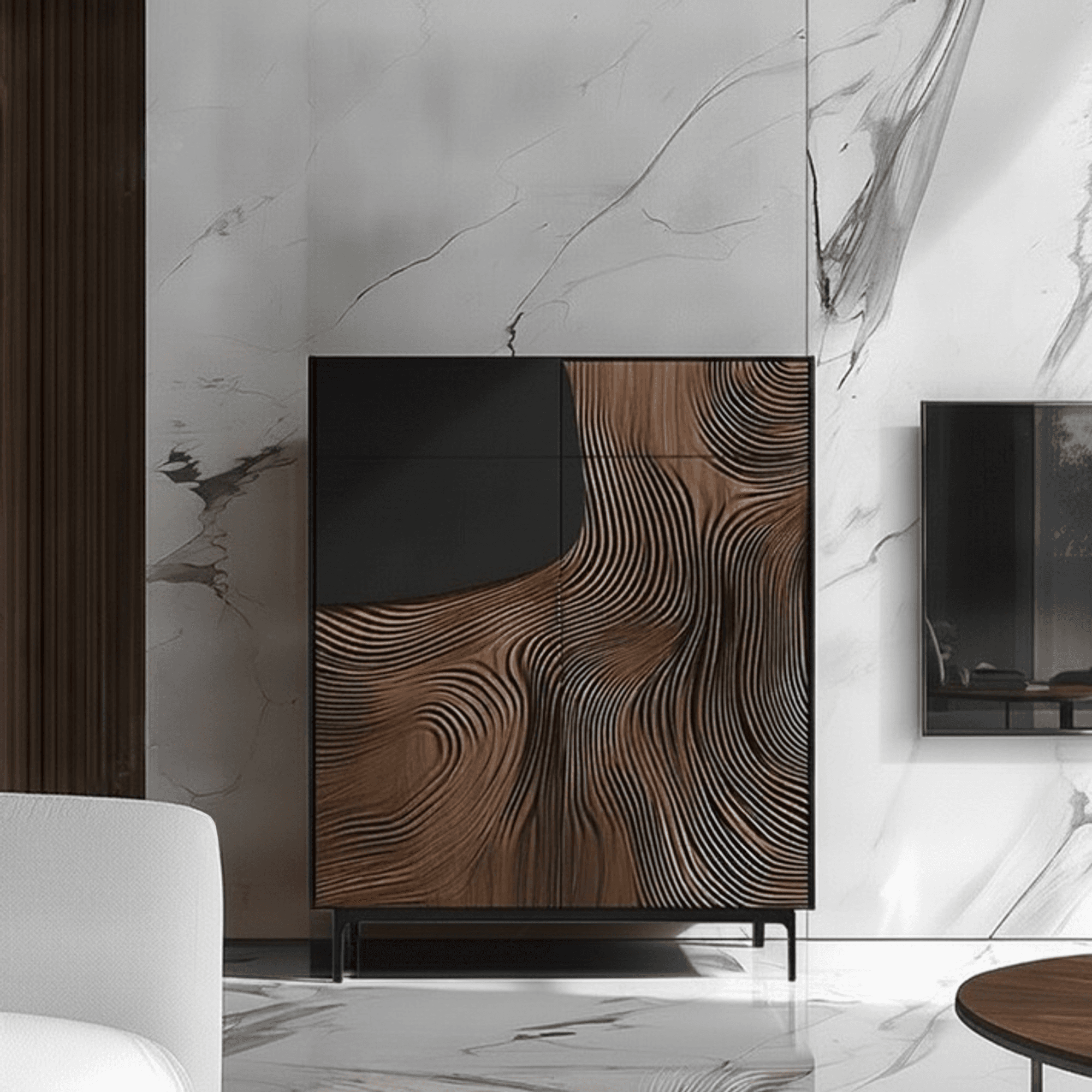31.5" Luxury Solid Wood and Plywood Shoe Cabinet with Doors