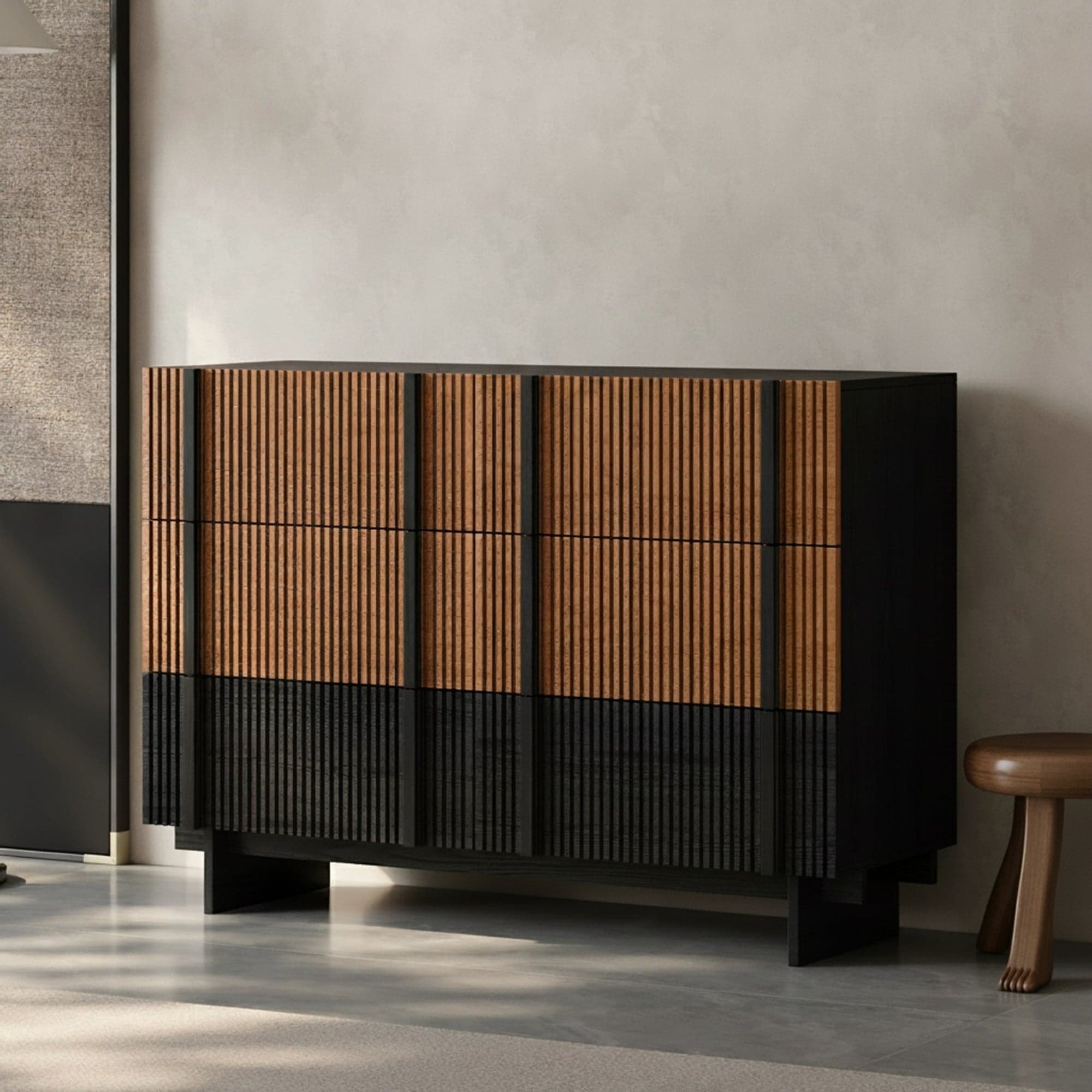 20.9" Modern Engineered Wood Sideboard with Storage