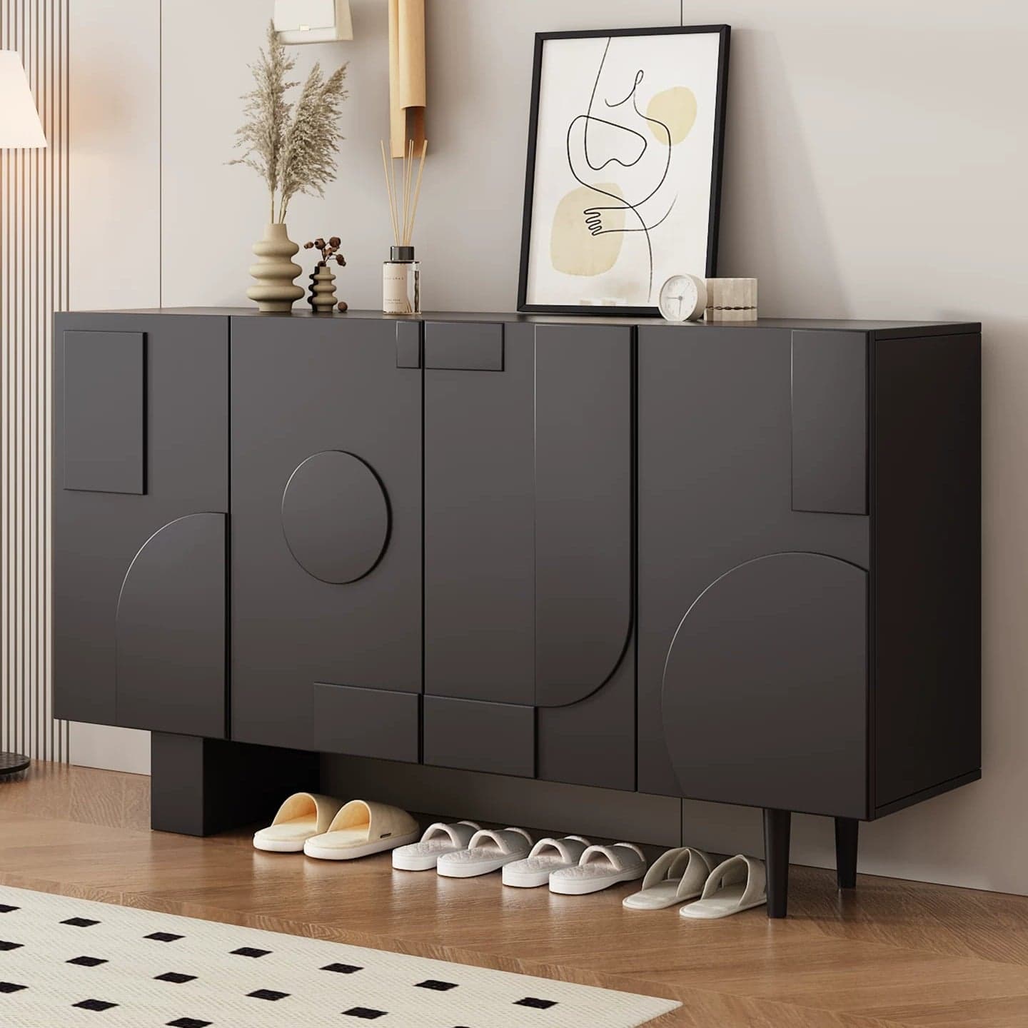 Geometric Entrance Shoe Cabinet lifestyle 3