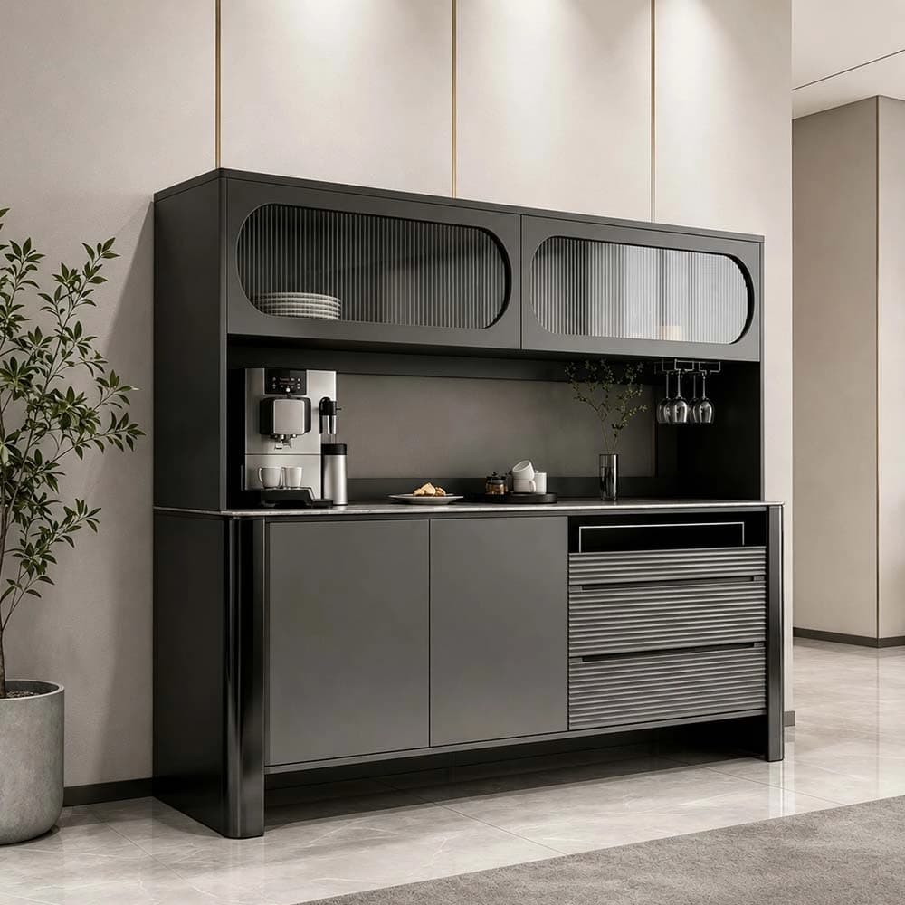 Solid Wood Sideboard Cabinet lifestyle 3
