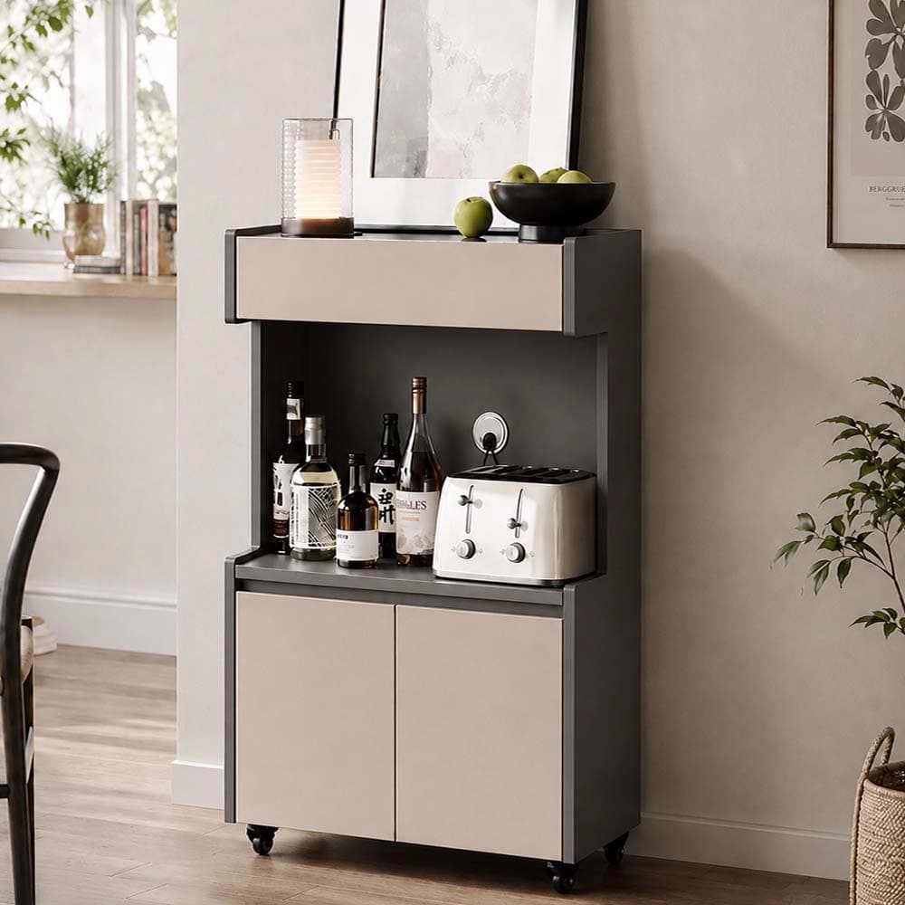 Two-Tone Rolling Storage Cabinet lifestyle 2