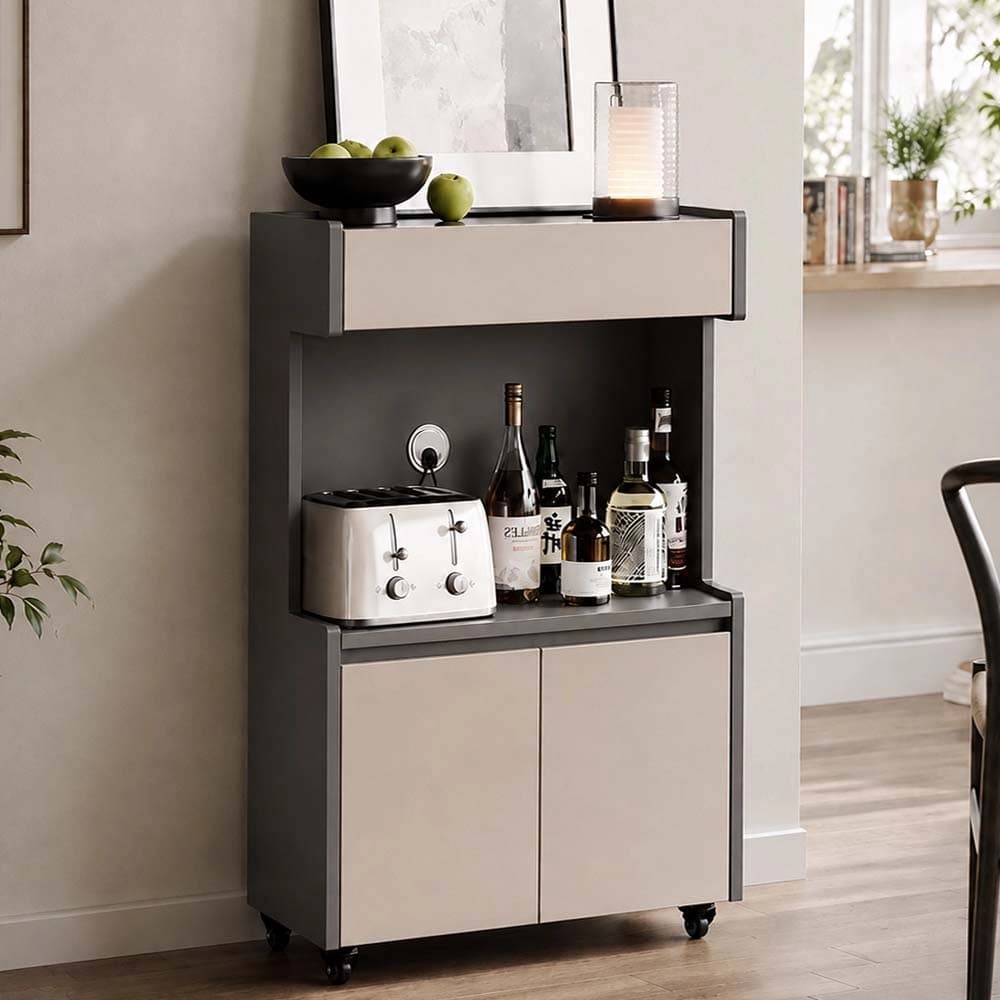 Two-Tone Rolling Storage Cabinet lifestyle 3