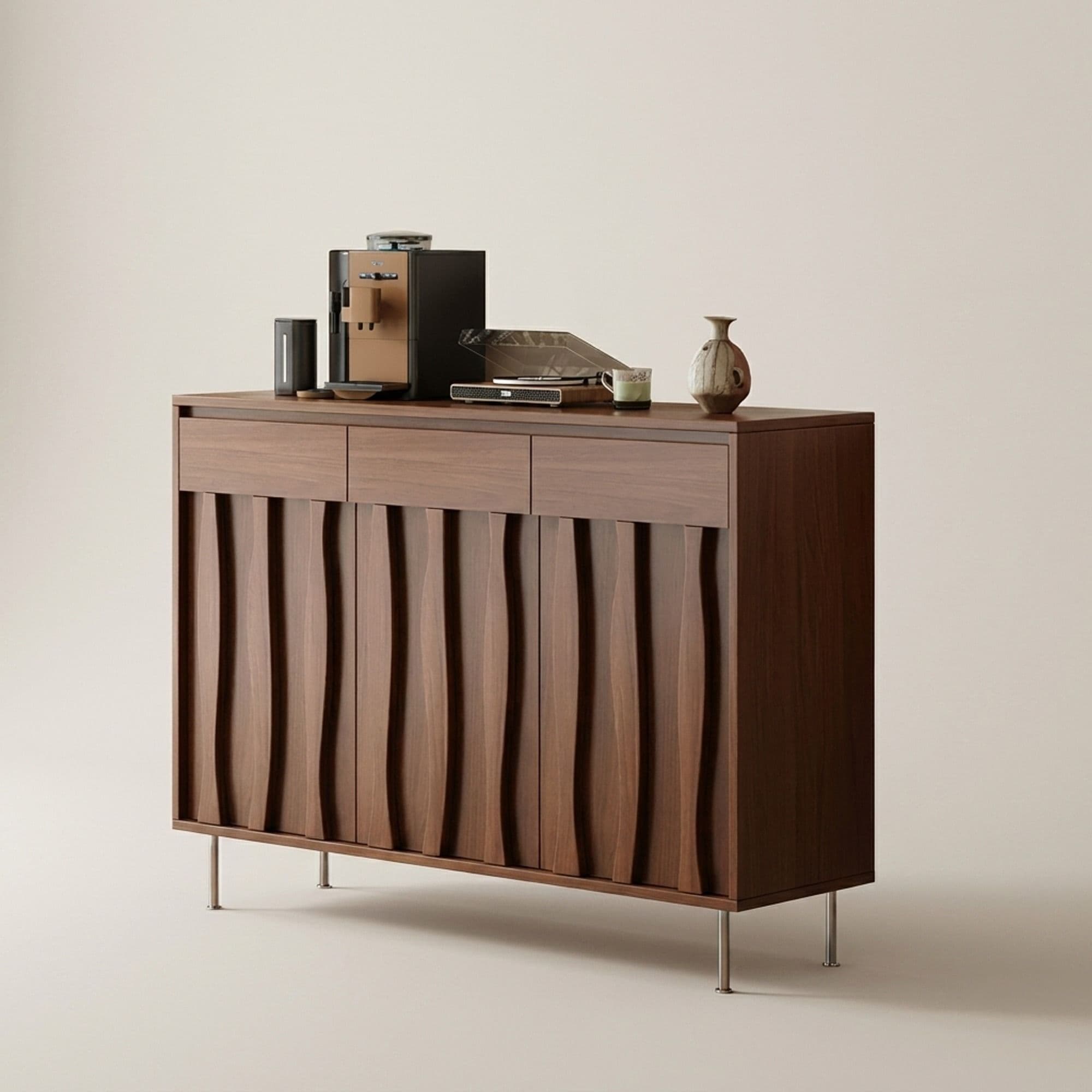 Architectural Wavy Multi-functional Sideboard lifestyle 1