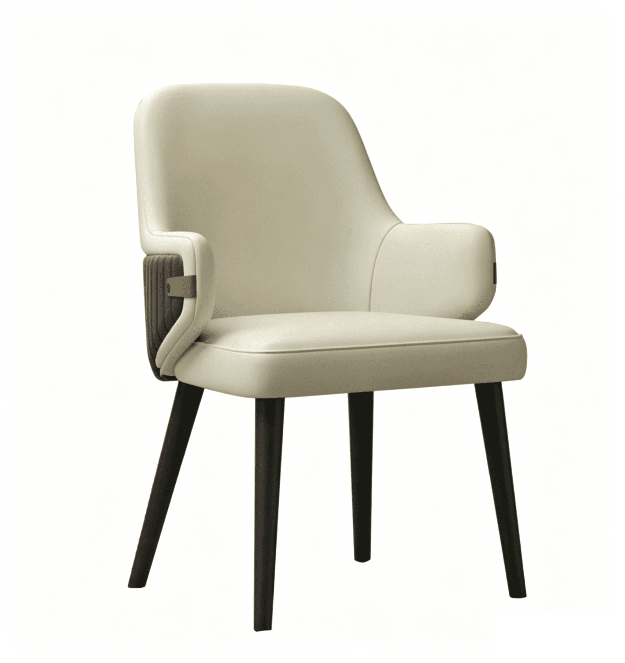 Leather Dining Chair with Armrests lifestyle 1