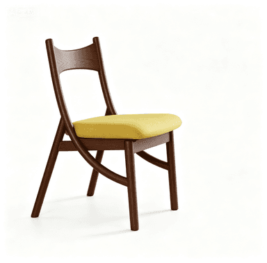 Cat Ear Upholstered Wood Chair lifestyle 1