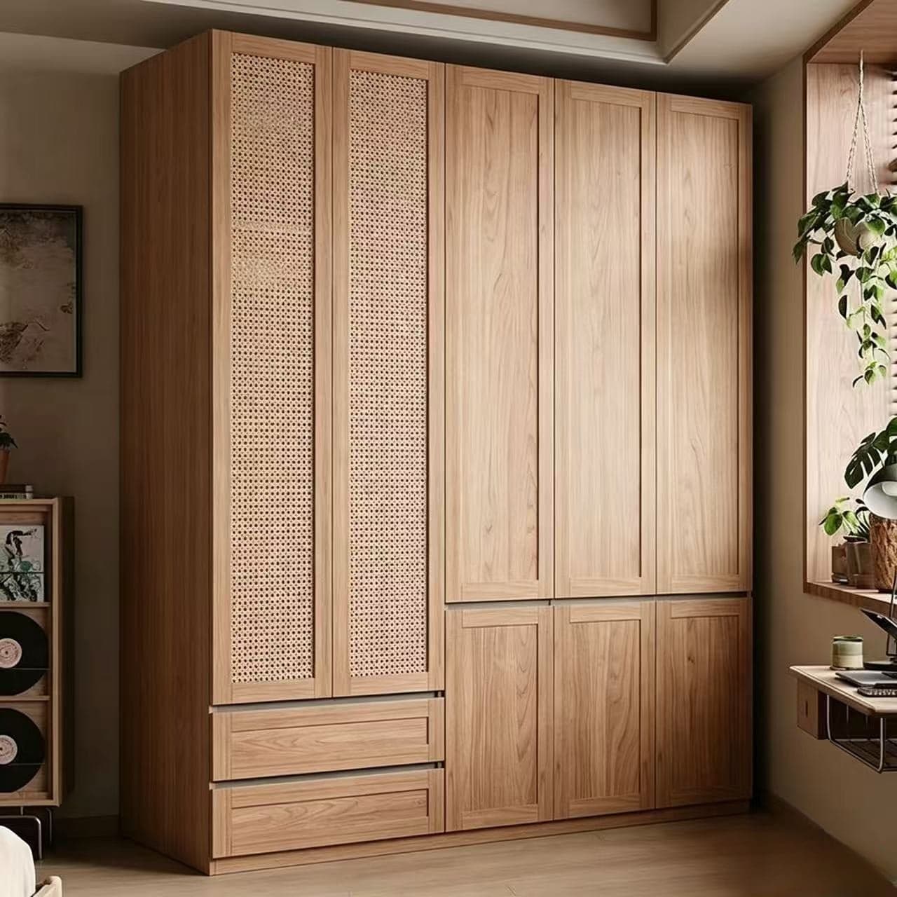 Vintage Walnut Modular Wardrobe lifestyle 3